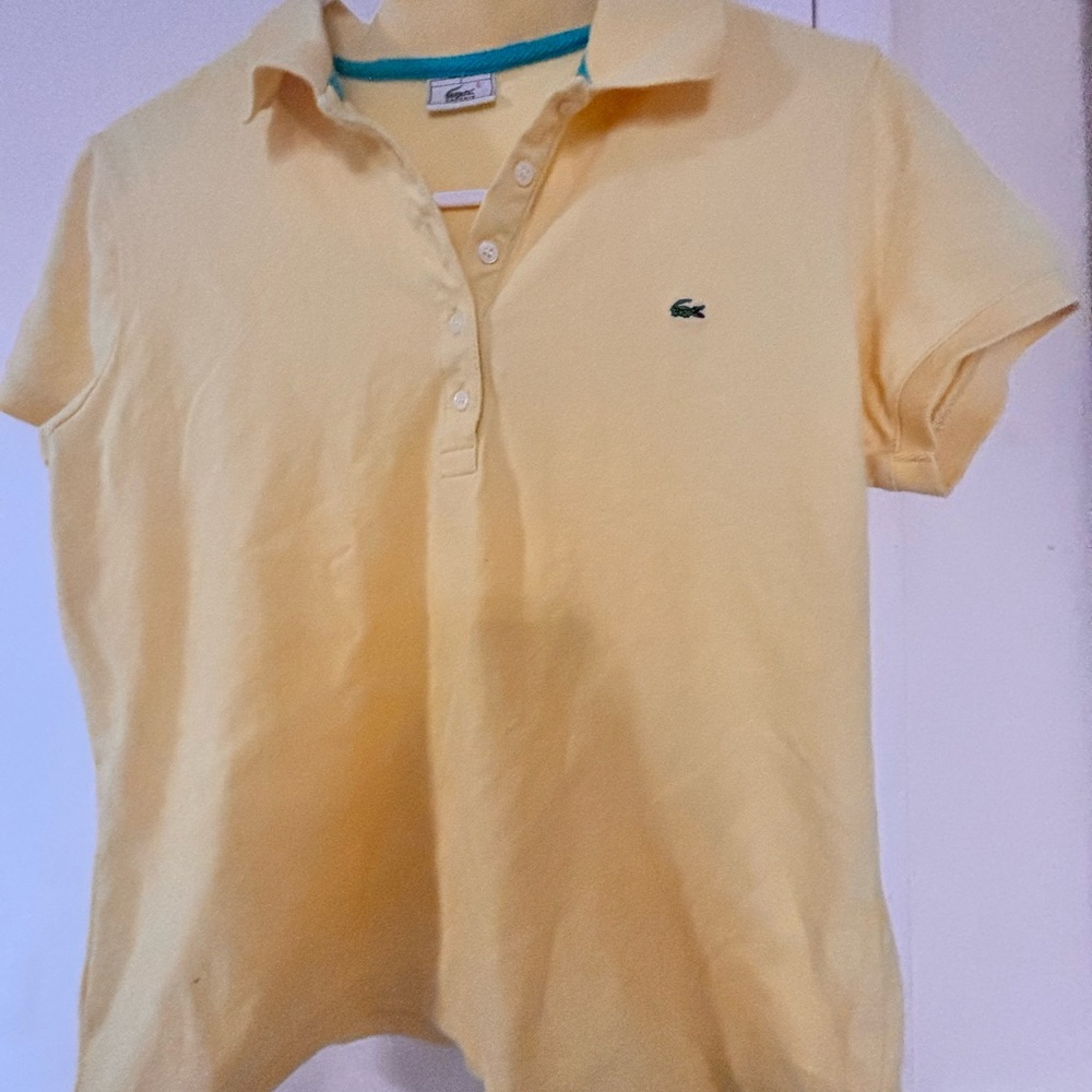 Lacoste Kids Yellow Polo Shirt
